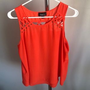 Orange fashion tank